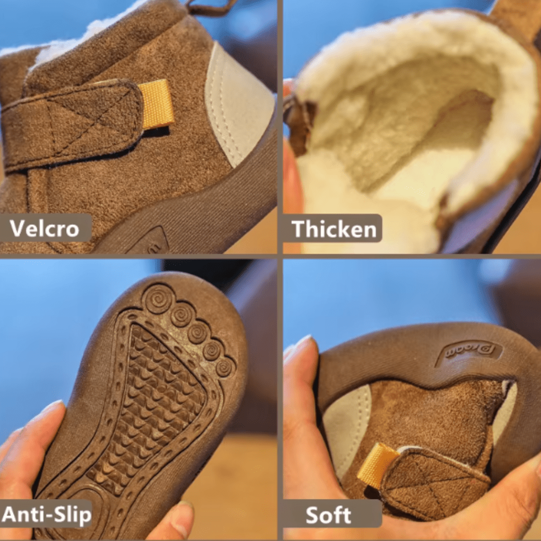 Honyjou™ Infant Winter Boots – Plush and Soft Sole Baby Snow Shoes