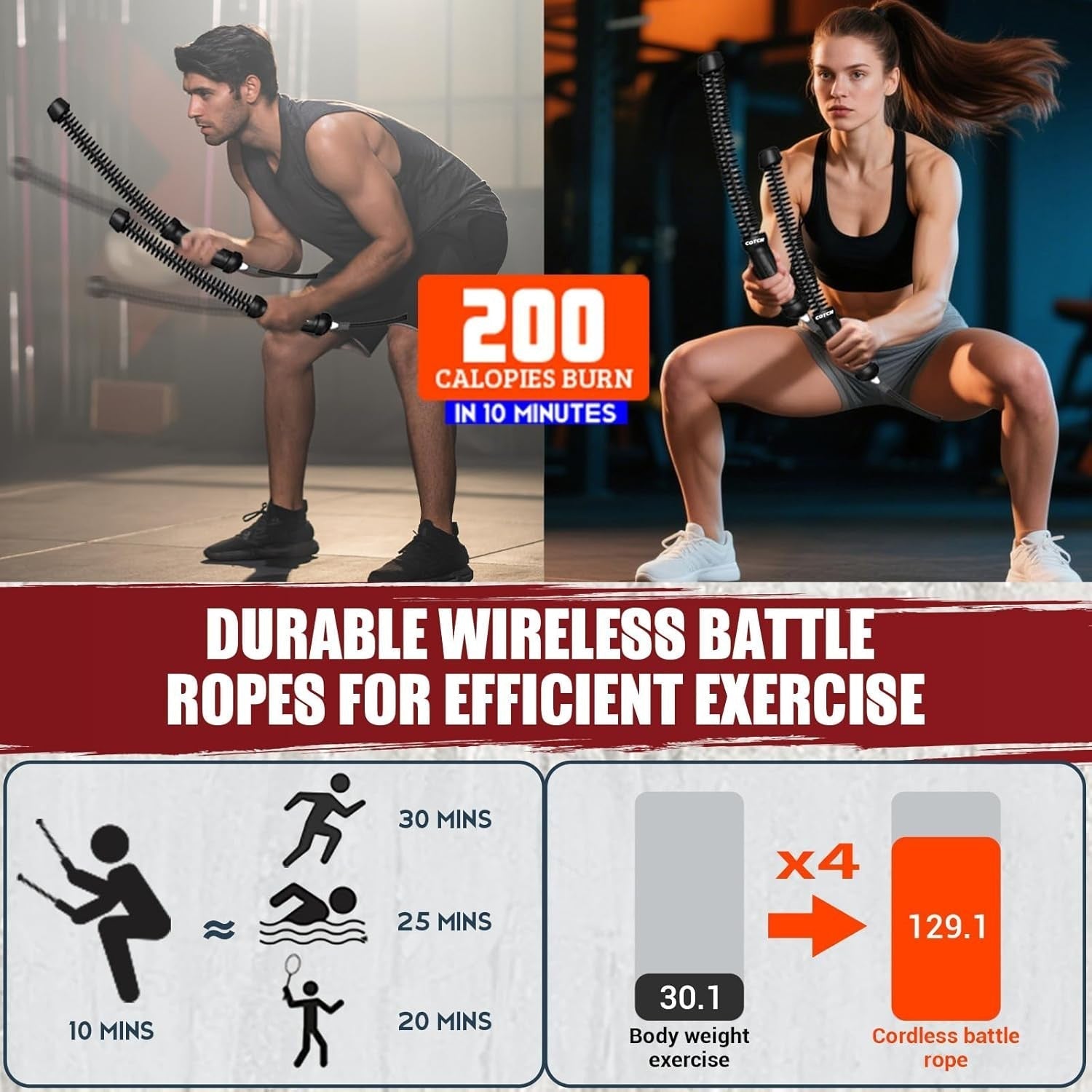 Honyjou™ Ropeless Battle Ropes